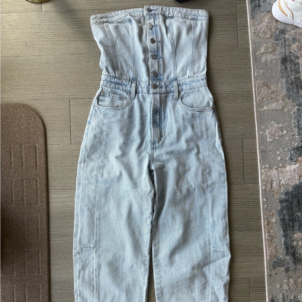Pistola Light Blue Women's Denim Overalls
